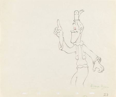 Lot #1019 Stan Laurel production drawing from Mother Goose Goes Hollywood - Image 1