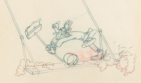 Lot #1035 Goofy production drawing from The Big Wash Production Drawing - Image 2
