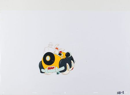 Lot #1071 Roger Rabbit, Eddie Valiant, and Benny the Cab production cel from Who Framed Roger Rabbit Production Cel - Image 1