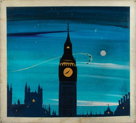 Lot #931 Mary Blair concept painting of Big Ben