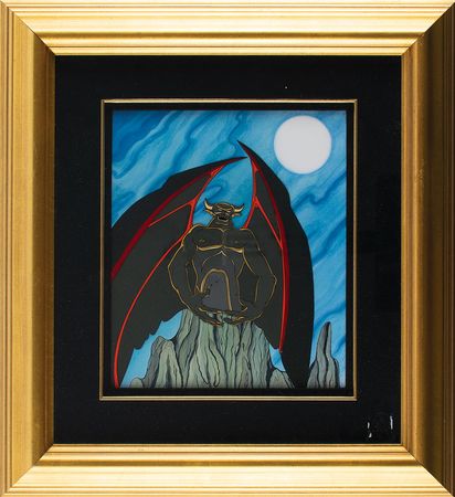 Lot #960 Chernabog production model cel from Fantasia: Rare color portrait of the Disney demon - Image 2