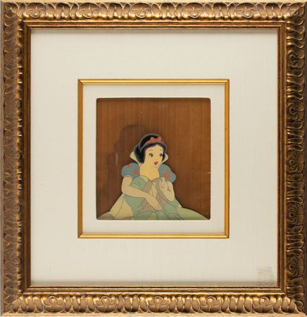 Lot #870 Snow White production cel from Snow White and the Seven Dwarfs: Snow White meets the Dwarfs - Image 2