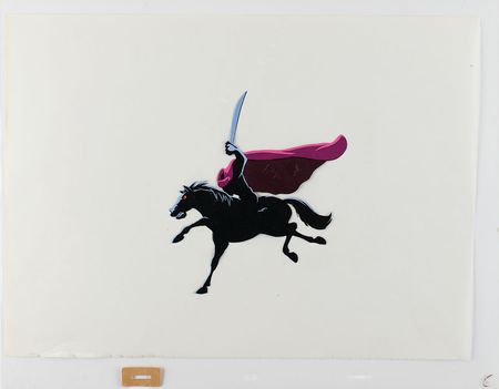 Lot #918 The Headless Horseman production cel from The Adventures of Ichabod and Mr. Toad Production Cel - Image 1