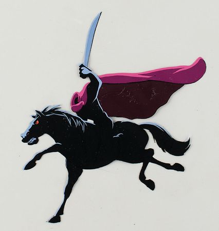 Lot #918 The Headless Horseman production cel from The Adventures of Ichabod and Mr. Toad Production Cel - Image 2