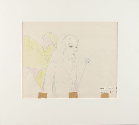 Lot #1028 The Blue Fairy production drawing from Pinocchio Production Drawing - Image 2
