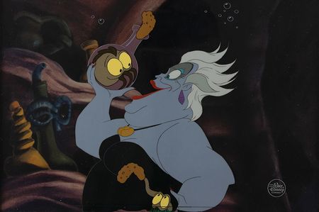 Lot #962 Ursula production cel from The Little Mermaid Production Cel - Image 1