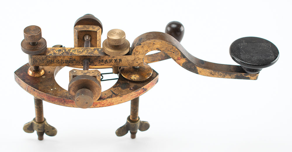 1860s Phelps Civil War Telegraph Key | RR Auction