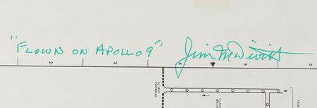 Lot #2215 Jim McDivitt's Apollo 9 Flown Schematic - Image 2