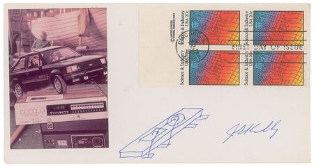 Lot #280 Jack Kilby Signed Sketch