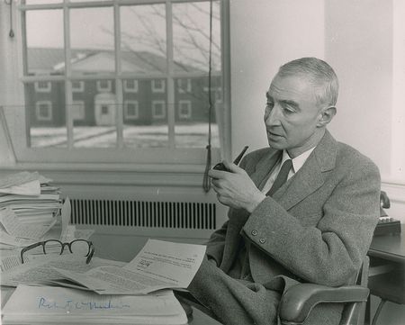 Lot #2028 Robert Oppenheimer Signed Photograph