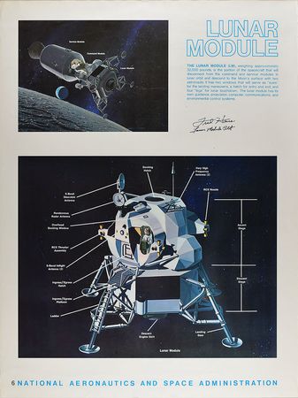 Lot #8462 Fred Haise Signed Poster - Image 1