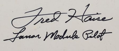 Lot #8462 Fred Haise Signed Poster - Image 2