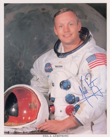 Lot #2239 Neil Armstrong Signed Photograph - Image 1