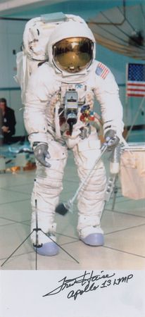 Lot #2374 Fred Haise Signed Photograph - Image 1