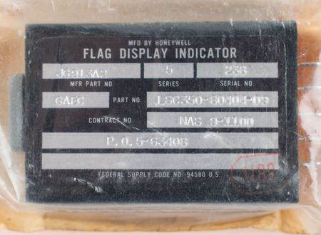 Lot #2196  Apollo Lunar Module 'Barber Pole' Talkback Indicator - Image 2