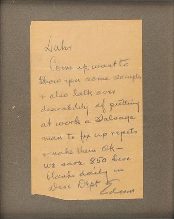 Lot #2020 Thomas Edison Autograph Letter Signed - Image 1
