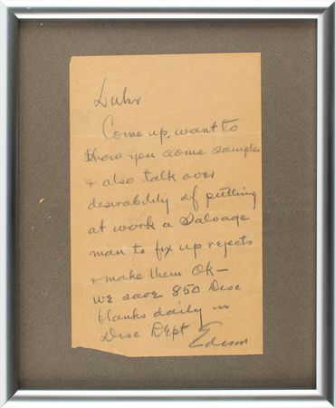 Lot #2020 Thomas Edison Autograph Letter Signed - Image 2