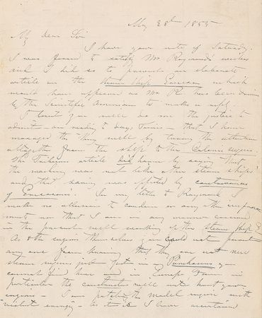 Lot #2047 John Ericsson Autograph Letter Signed - Image 2