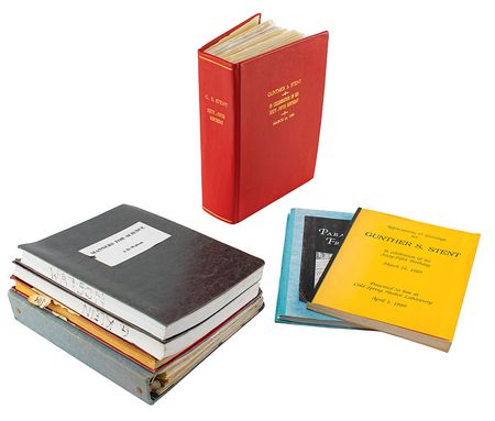 Lot #2030 Gunther Stent Archive