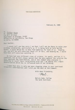Lot #2030 Gunther Stent Archive - Image 15