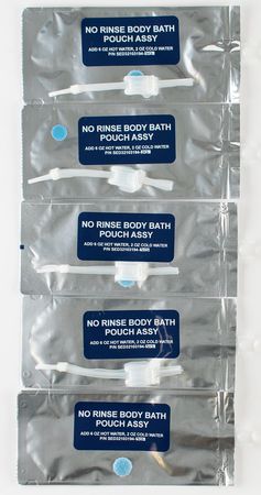 Lot #2297  Space Shuttle Lot of (5) Body Bath Pouch Assemblies - Image 1