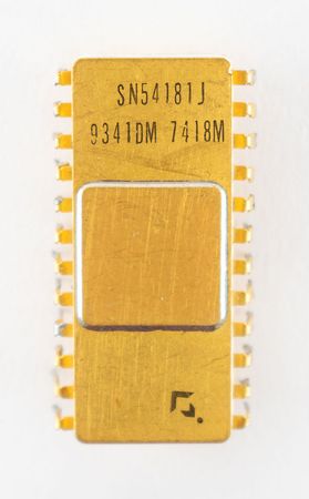 Lot #2129 Gold-Clad AMD ALU Chip - Image 1