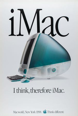 Lot #2096  Apple 1998 iMac Launch Poster - Image 1