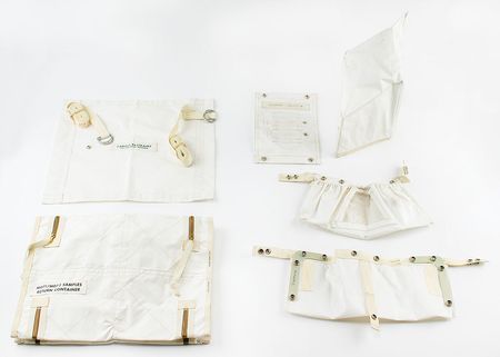 Lot #2190  Apollo and Skylab Beta Cloth Lot of (6) Bags and Containers - Image 1