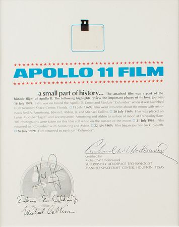 Lot #2222  Apollo 11 Lunar Surface Flown Film - Image 2