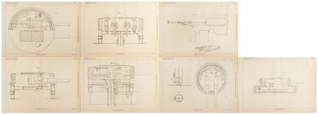Lot #2078 Andrew Noble Gun Turret Patent Lithograph - Image 1