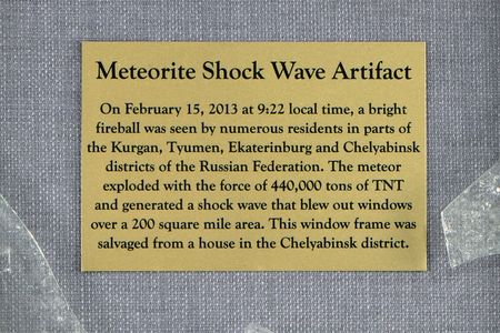 Lot #2476  Chelyabinsk Meteor Shockwave Window - Image 4