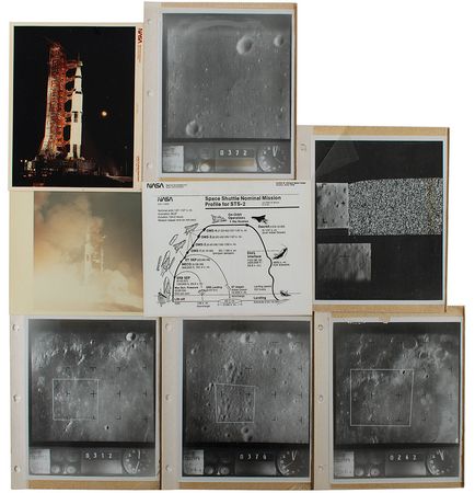 Lot #2319 Collection of (97) NASA Lithographs and Photos - Image 1