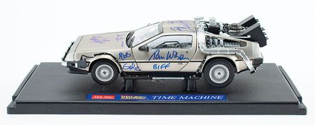 Lot #2090  Back to the Future Signed DeLorean Time Machine Model - Image 1