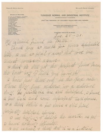 Lot #2032 George Washington Carver Autograph
