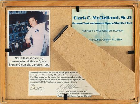 Lot #2381  Apollo 15 Lunar Module Kapton Foil [Attested to as Flown by Original Owner] - Image 3