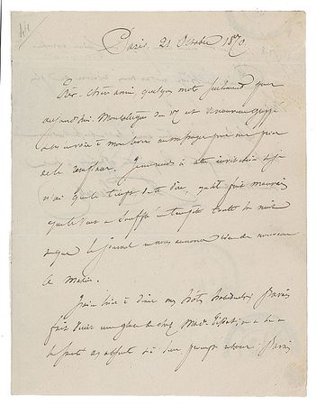 Lot #2148  Balloon Mail Handwritten Letter - Image 1