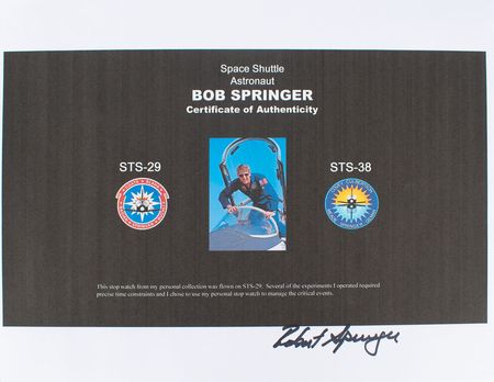 Lot #2303  STS-29 Flown Heuer Stopwatch - Image 4