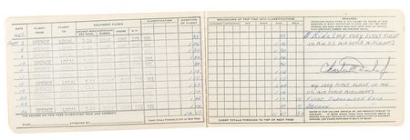 Lot #2260 Charlie Duke's USAF Flight Training Logbook - Image 4