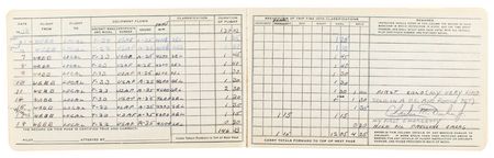 Lot #2260 Charlie Duke's USAF Flight Training Logbook - Image 6