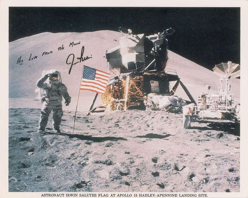 Lot 532 Jim Irwin Signed Photograph
