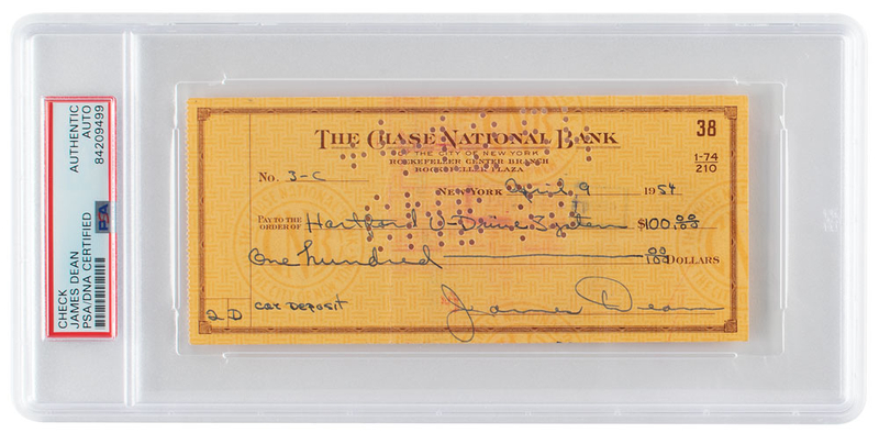 Lot 1064 James Dean: Dean puts down a 