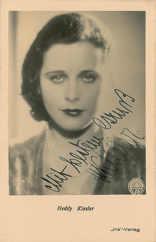 Lot 1082 Hedy Lamarr: Early portrait of 'Heddy Kiesler'