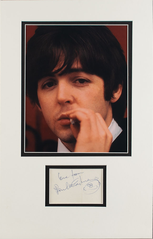 Lot 820 Beatles: Paul McCartney Signature
