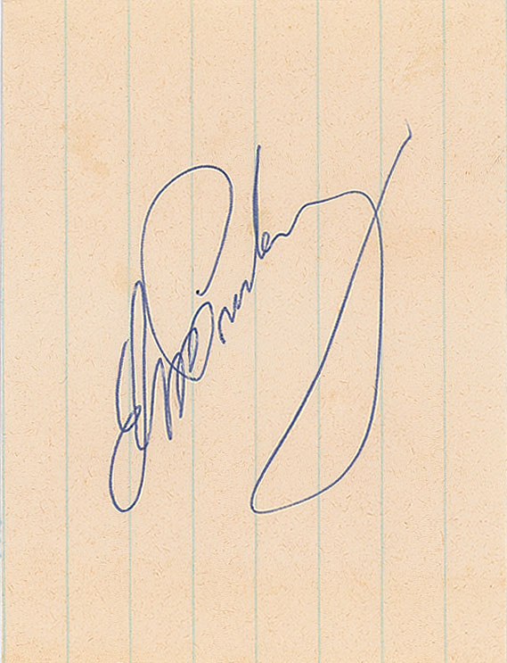 Lot 833 Elvis Presley Signature