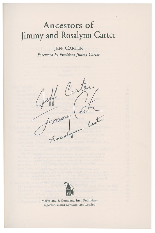 Lot 71 Jimmy Carter Group Lot