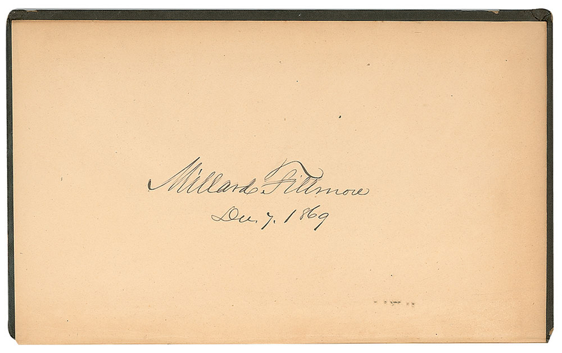 Lot 15 Millard Fillmore Book