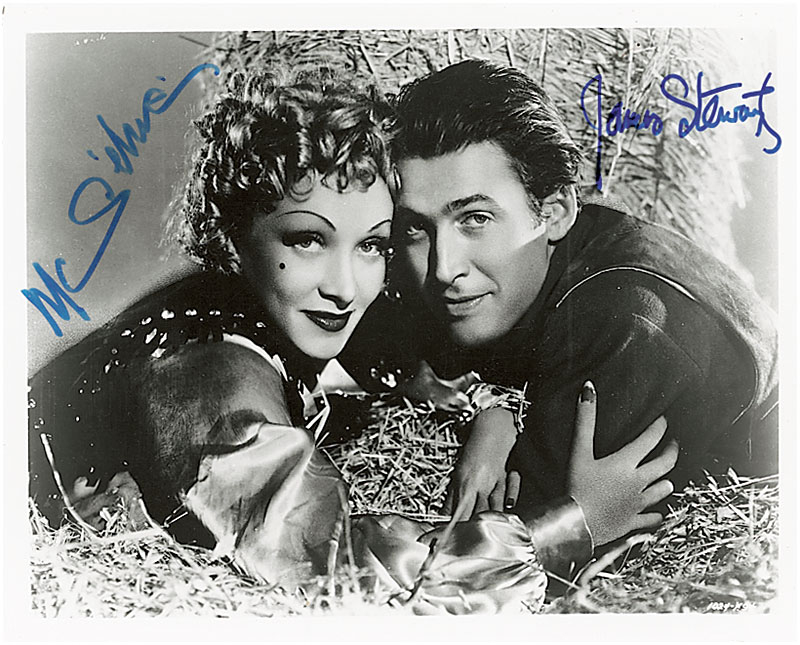 Lot 1275 James Stewart and Marlene Dietrich Signed Photograph