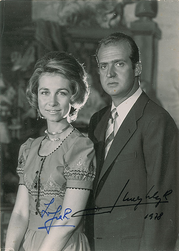 Lot 306 King Juan Carlos and Queen Sofia Signed Photograph
