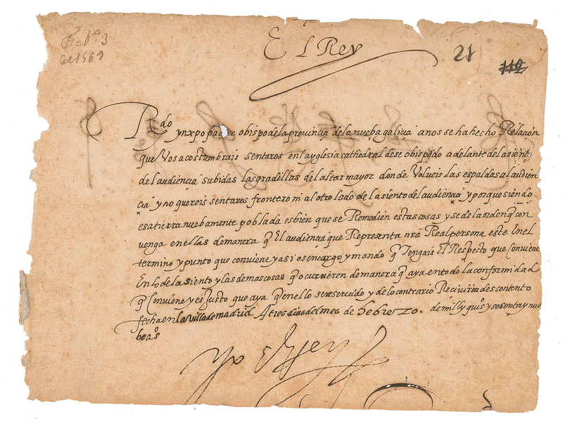 Lot 204 King Philip II of Spain Signed Letter