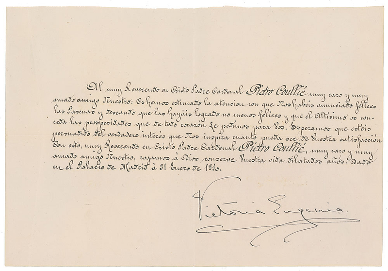 Lot 338  Queen Victoria Eugenia